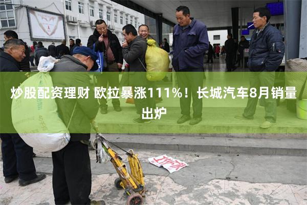炒股配资理财 欧拉暴涨111%！长城汽车8月销量出炉
